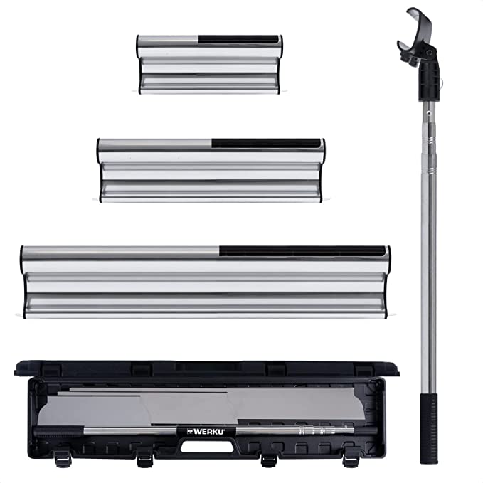 WERKU Jogo Espátulas Amassar Cabo Telescópico