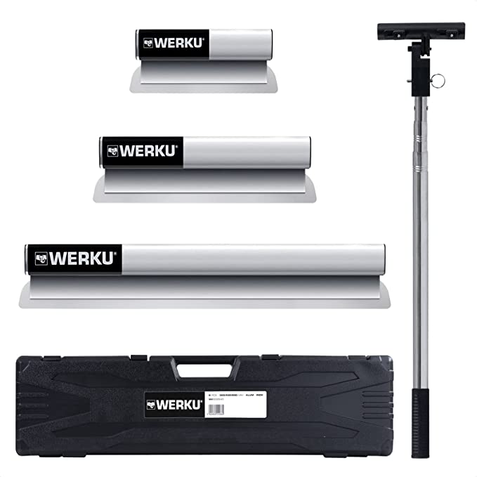 WERKU Jogo Espátulas Amassar Cabo Telescópico