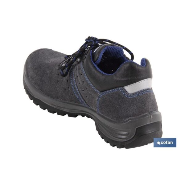 COFAN Sapato Camurça Cinza Segurança S1P + SRC Modelo Myron Biqueira de carbono Light